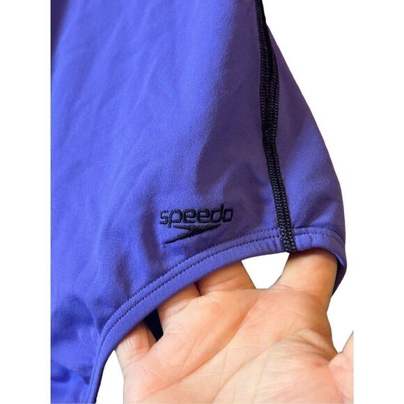 Speedo violet blue one piece swimsuit‎ size 9/10 - Picture 3 of 5